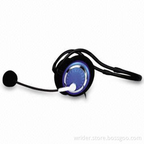 Computer Headset with Microphone and 40mm Speaker